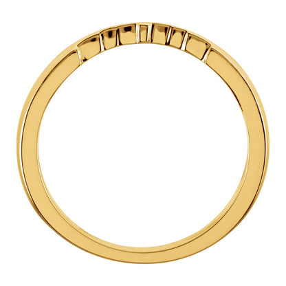 Band, 2.3 mm, Baguette Accented Engagement