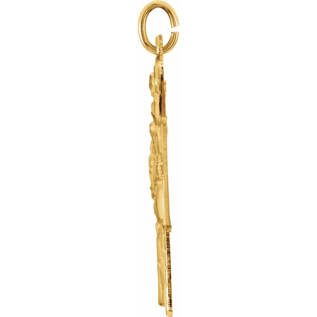14K Yellow Gold 28x23. Four-Way Cross Medal