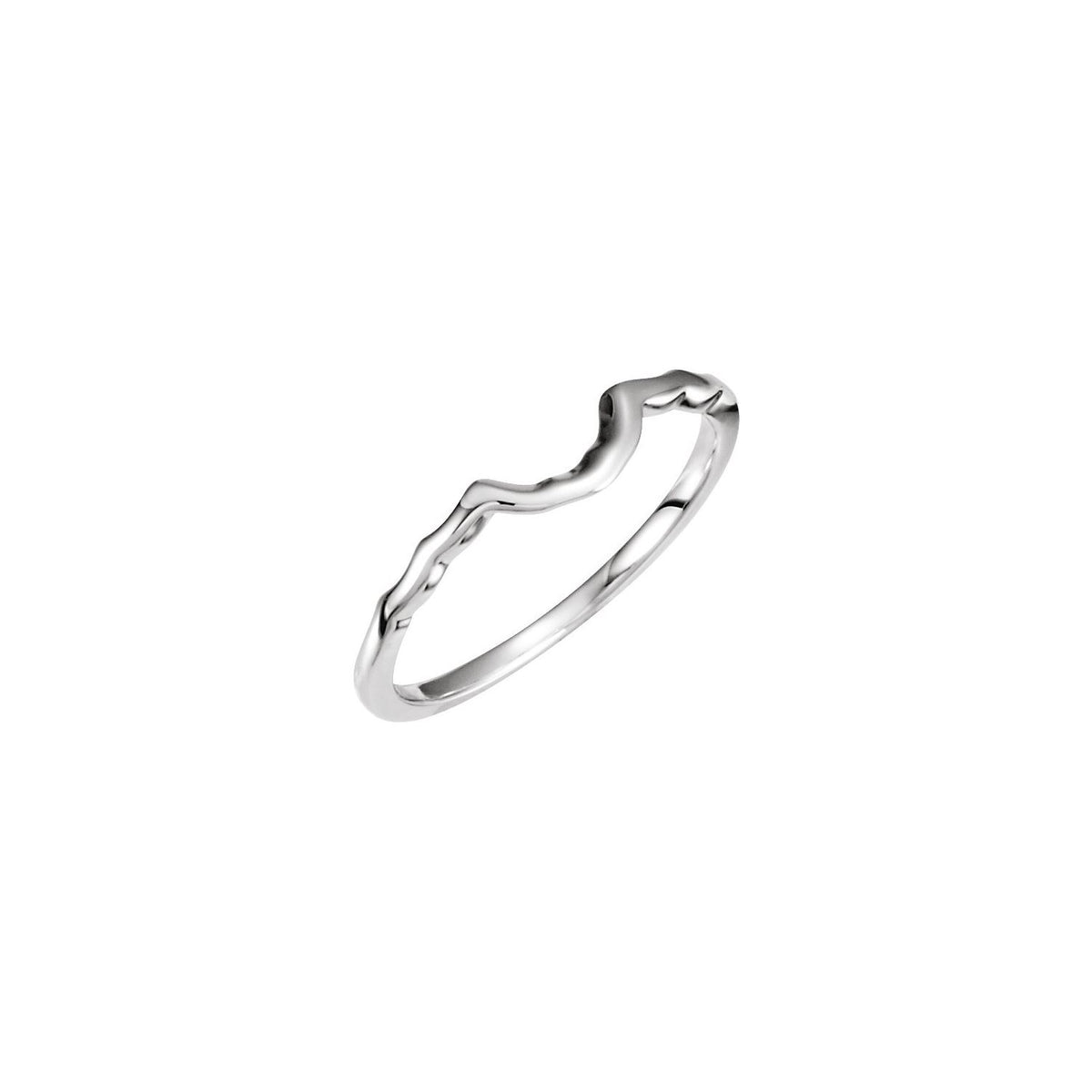 Platinum Band for Round Engagement Ring