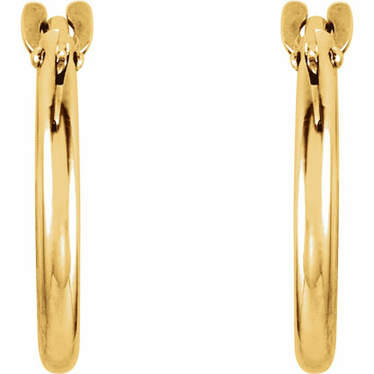 Youth Hinged Hoop Earrings
