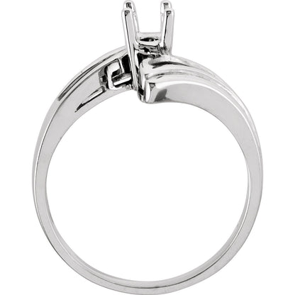 14K White Gold Band, 7.2 mm