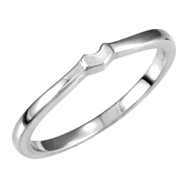 14K X1 White Gold Band