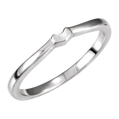 14K X1 White Gold Band