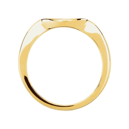 14K Yellow Gold Matching Band for 7x5 mm