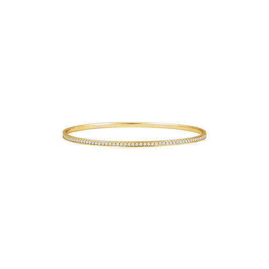 1 1/2 CTW Natural Diamond 7" Bangle Bracelet