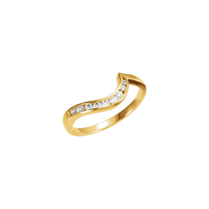 14K Yellow Gold 1/6 CTW Natural Diamond Band, 6.5 mm