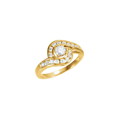 14K Yellow Gold 1/6 CTW Natural Diamond Band, 6.5 mm