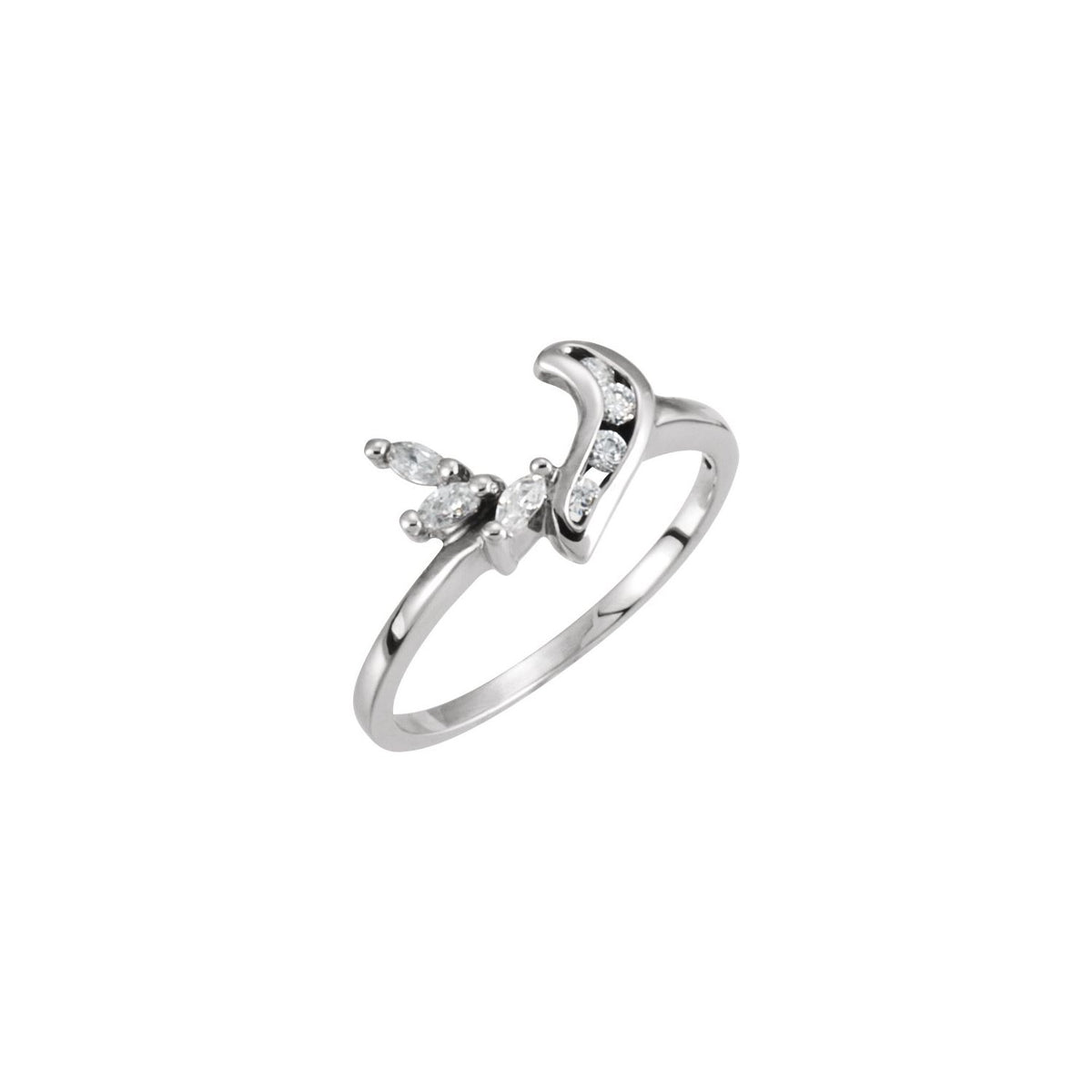 14K Yellow Gold Natural Blue Sapphire & .07 CTW Natural Diamond Ring