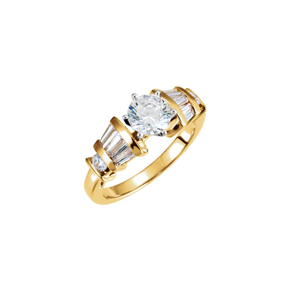 14K White Gold Matching Band
