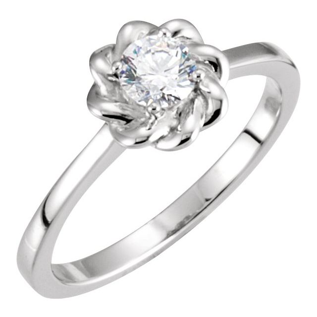 Band, 1.9 mm, Solitaire Floral Engagement