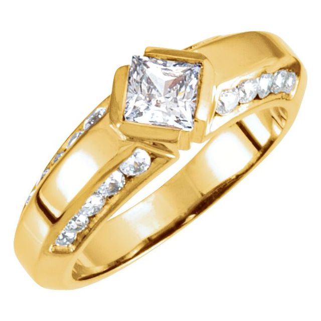 Band, Bezel-Set Accented Engagement