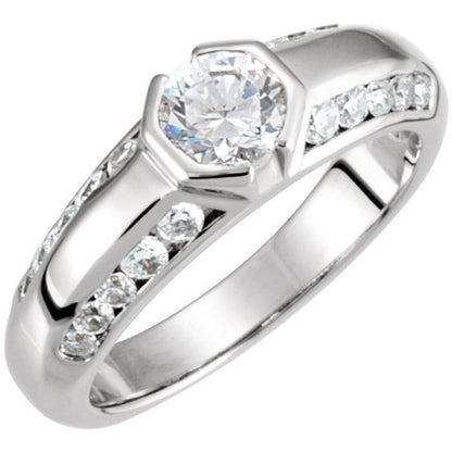 Band, Half-Bezel Accented Engagement