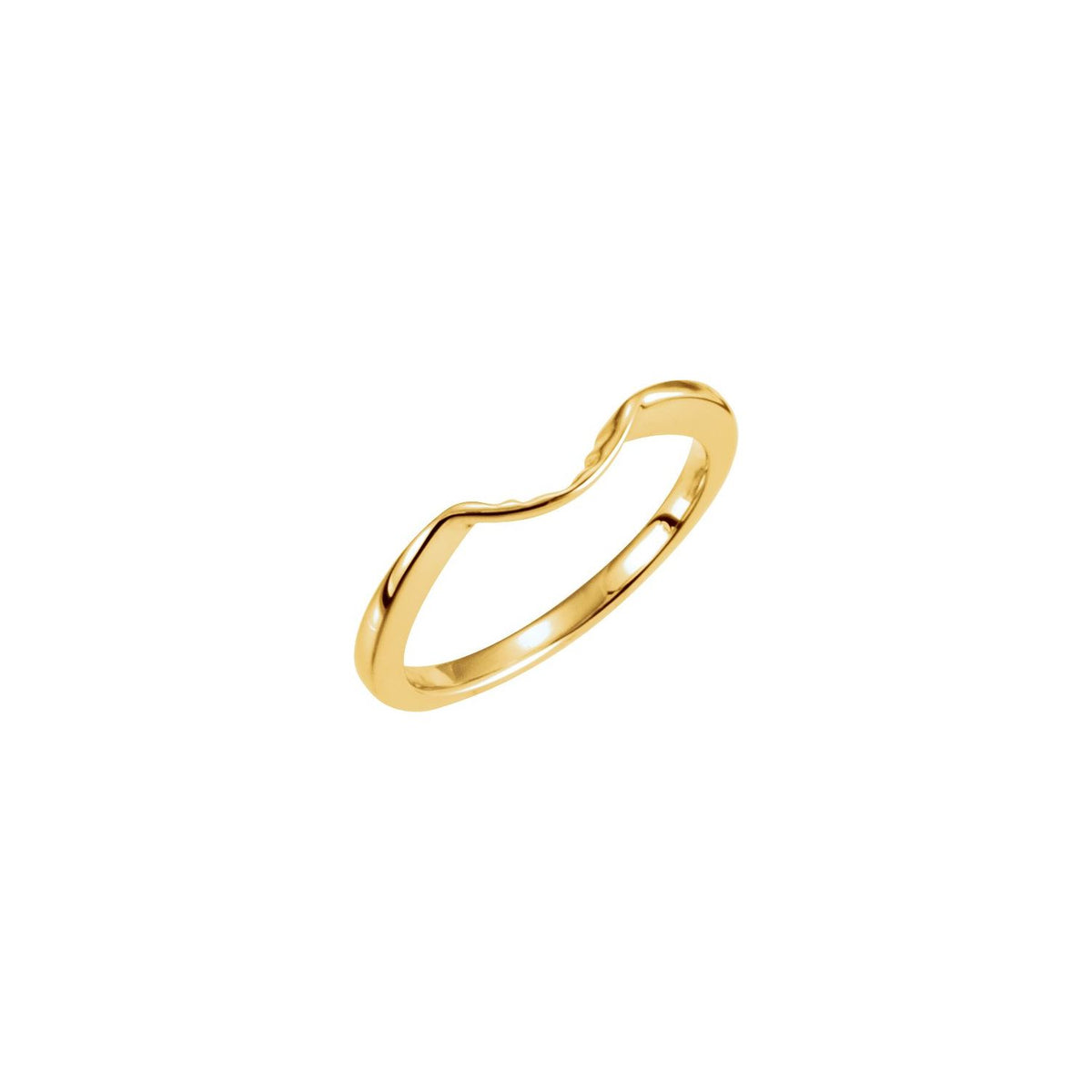 14K Yellow Gold Matching Band for 7x5 mm