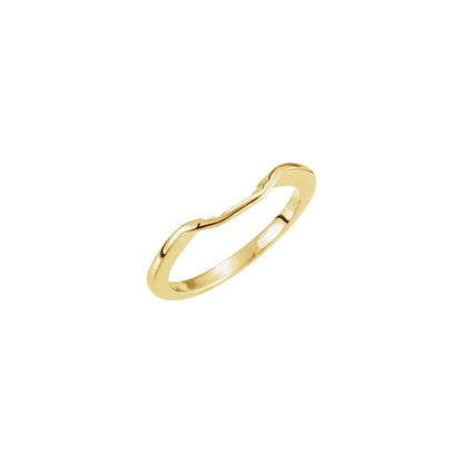 Band for 4x4 mm Square Ring, Three-Stone Engagement