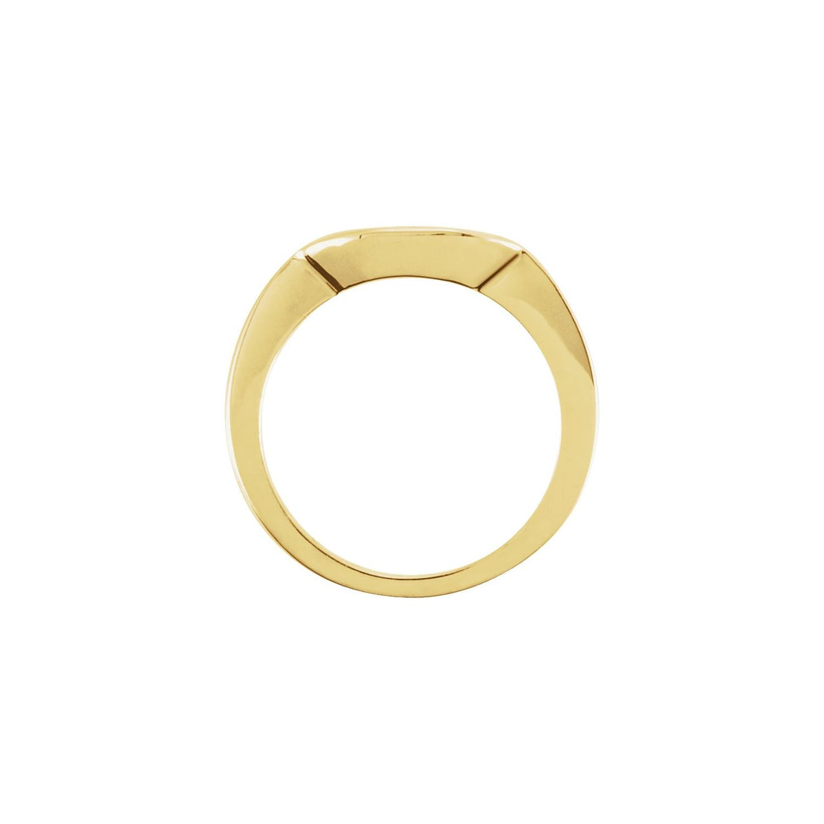 Band for 4x4 mm Square Ring, Three-Stone Engagement
