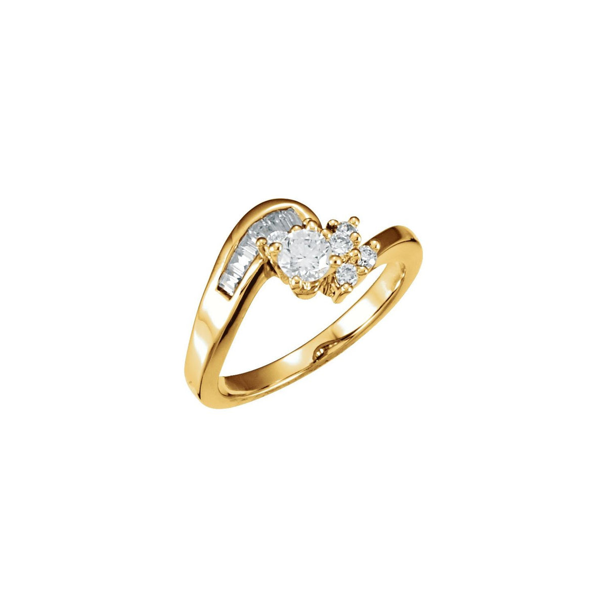 14K Yellow Gold 1/3 CTW Natural Diamond Matching Band
