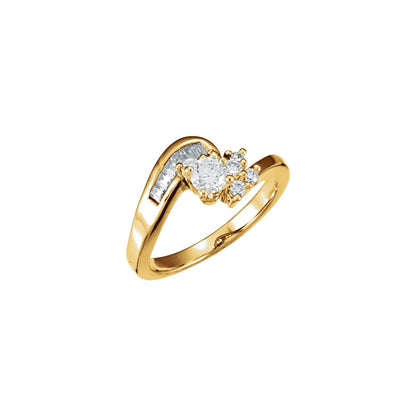 14K Yellow Gold 1/3 CTW Natural Diamond Matching Band