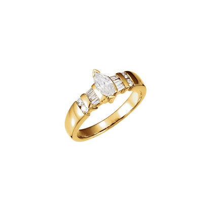 14K Yellow Gold Matching Band, 2.8 mm