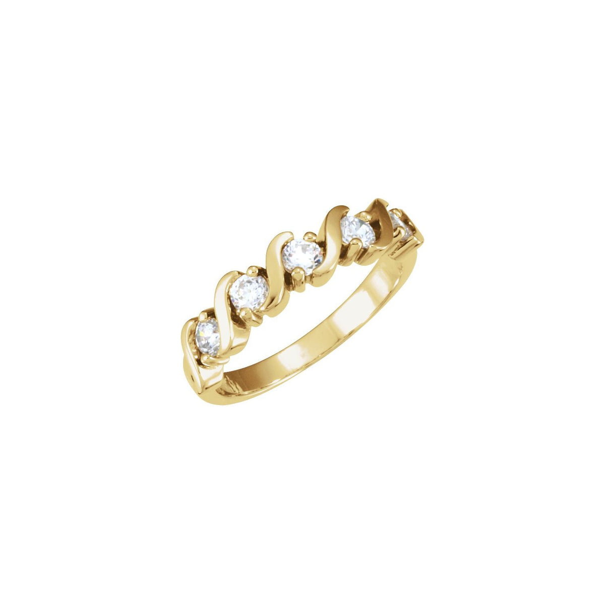 Platinum 1/2 CTW Natural Diamond Anniversary Band