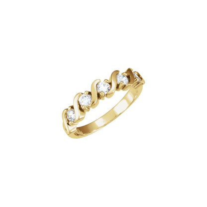 Platinum 1/2 CTW Natural Diamond Anniversary Band