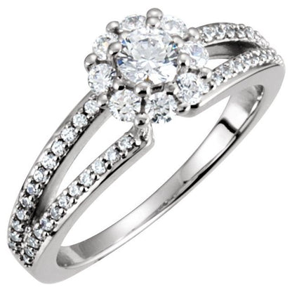 Matching Band for Nine-Stone Cluster Ring