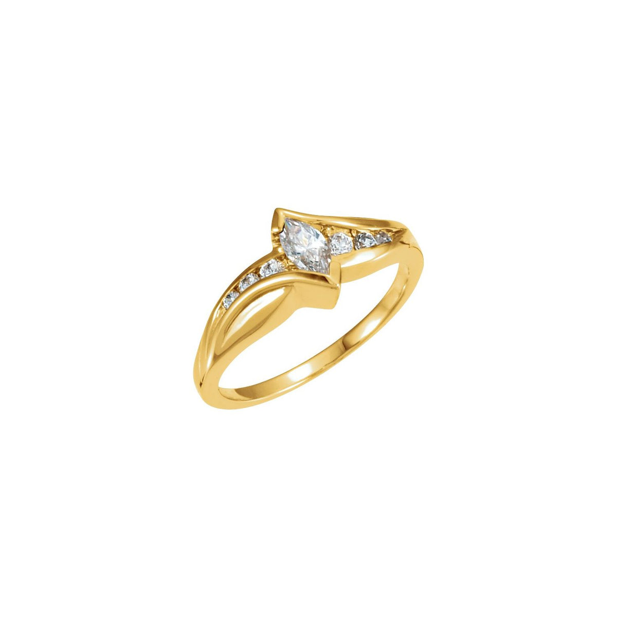 Band, 2.4 mm, Channel-Set Accented Engagement
