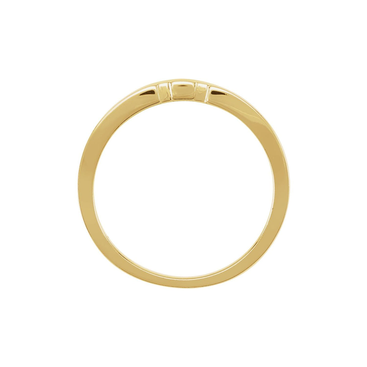 14K Yellow Gold Band, 2.8 mm, Solitaire Engagement
