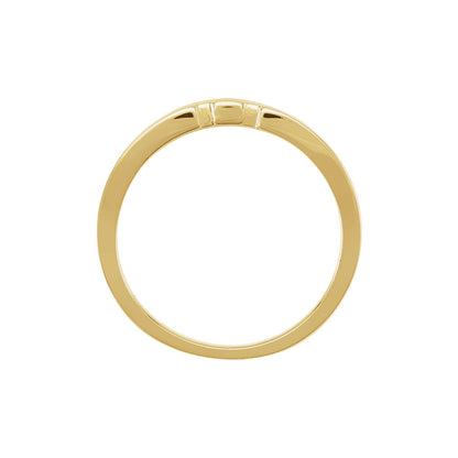 14K Yellow Gold Band, 2.8 mm, Solitaire Engagement