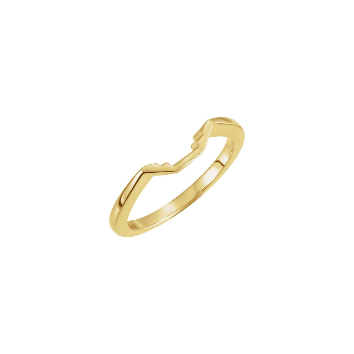 14K Yellow Gold Band for 8.5x6.5 mm Engagement Ring