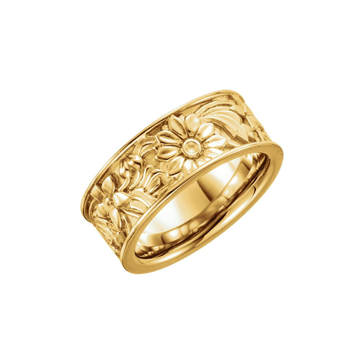 Floral Flat Band, 8.25 mm