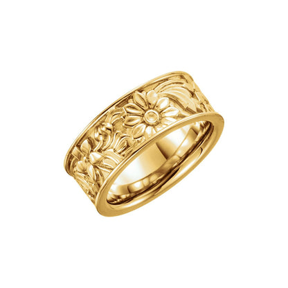 Floral Flat Band, 8.25 mm