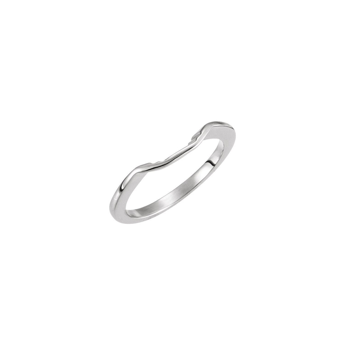 Band for 4x4 mm Square Ring, Three-Stone Engagement