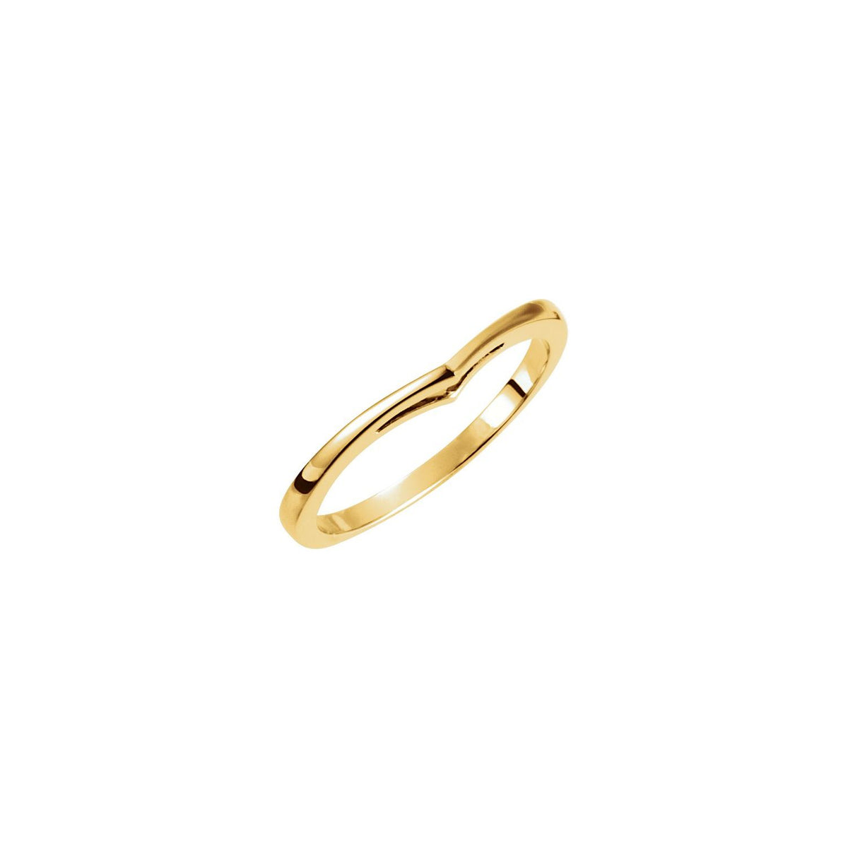 18K Yellow Gold Band, 1.9 mm