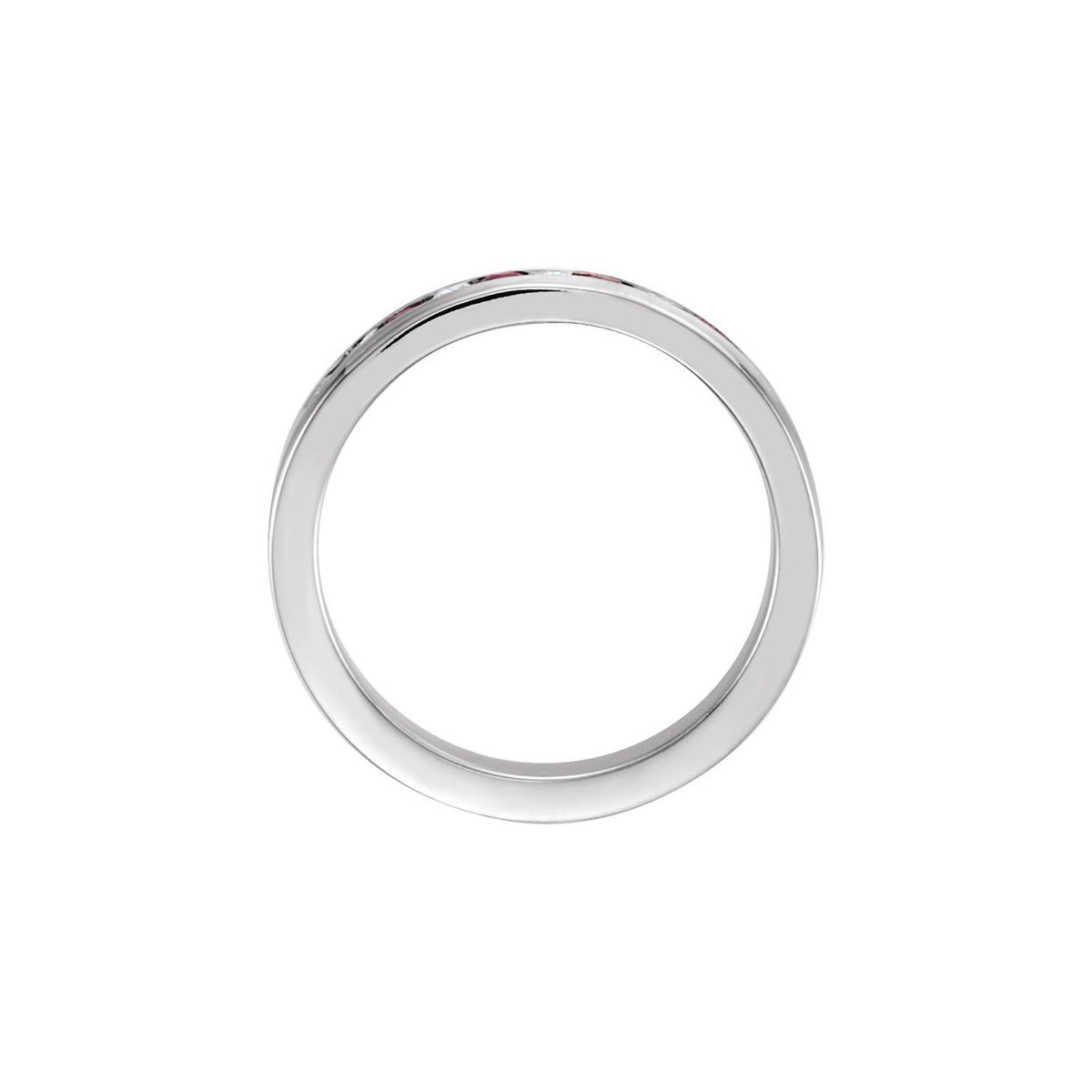 Natural Ruby & 1/8 CTW Natural Diamond Anniversary Band, 3.15 mm
