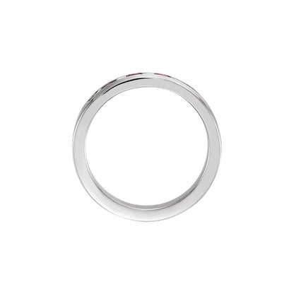 Natural Ruby & 1/8 CTW Natural Diamond Anniversary Band, 3.15 mm