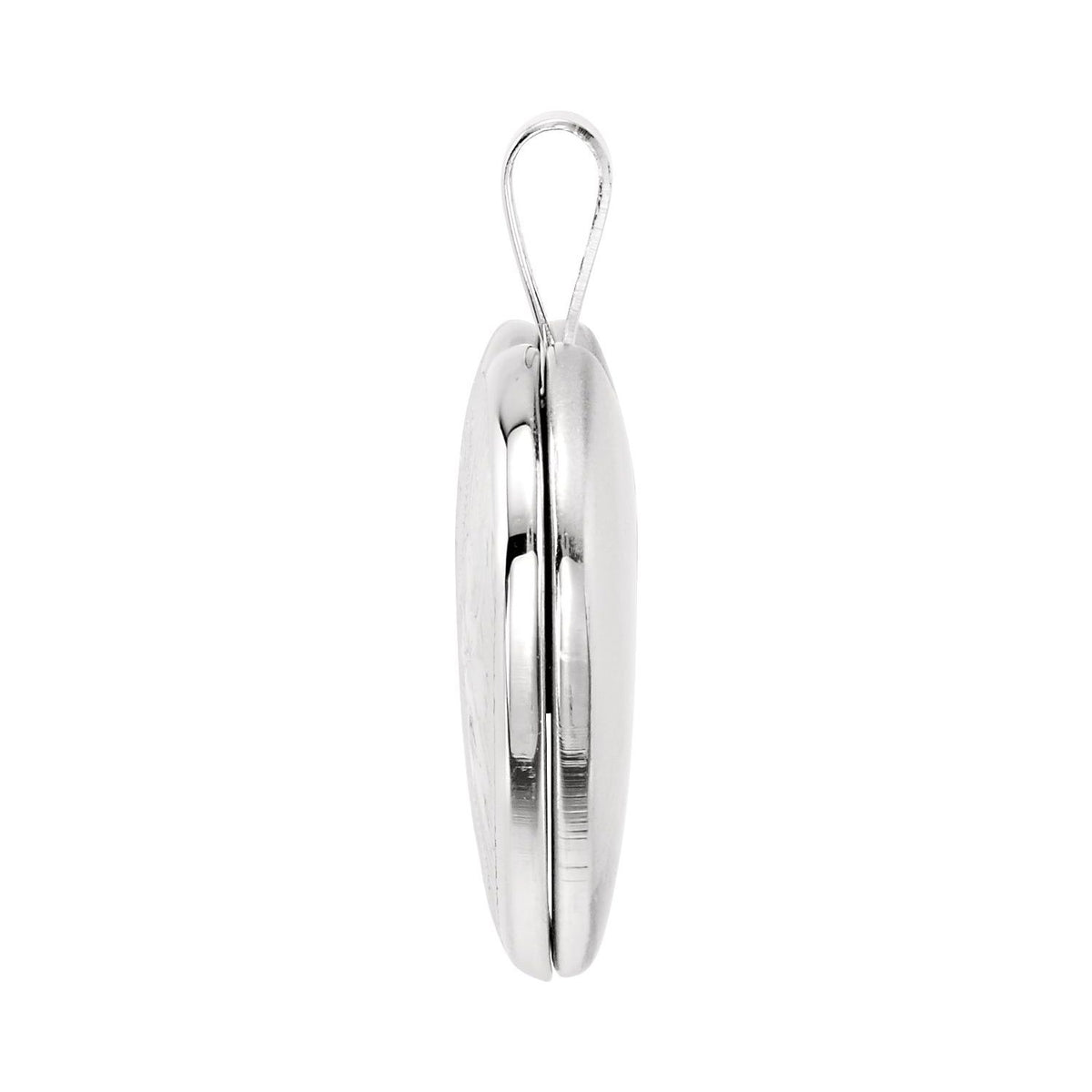 Sterling Silver Heart Locket with Cross