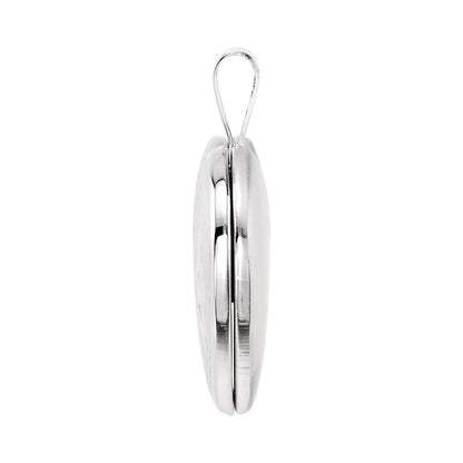 Sterling Silver Heart Locket with Cross