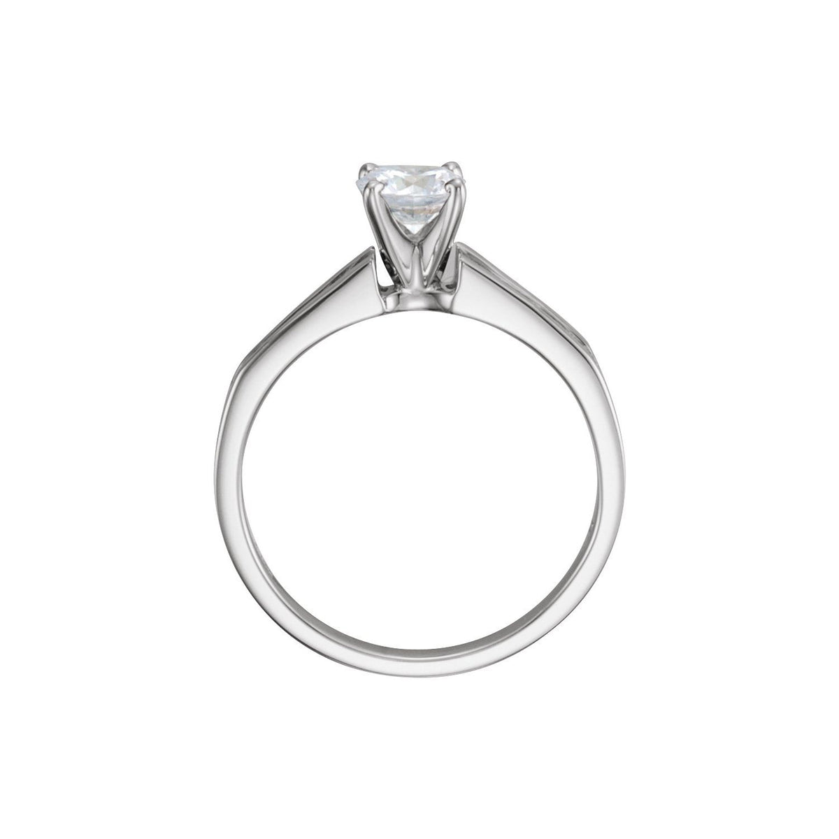 14K White Gold Band #1