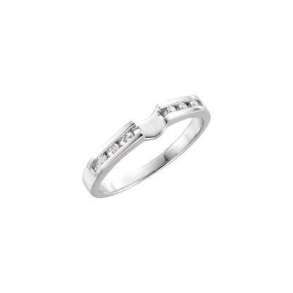 14K White Gold Band #1