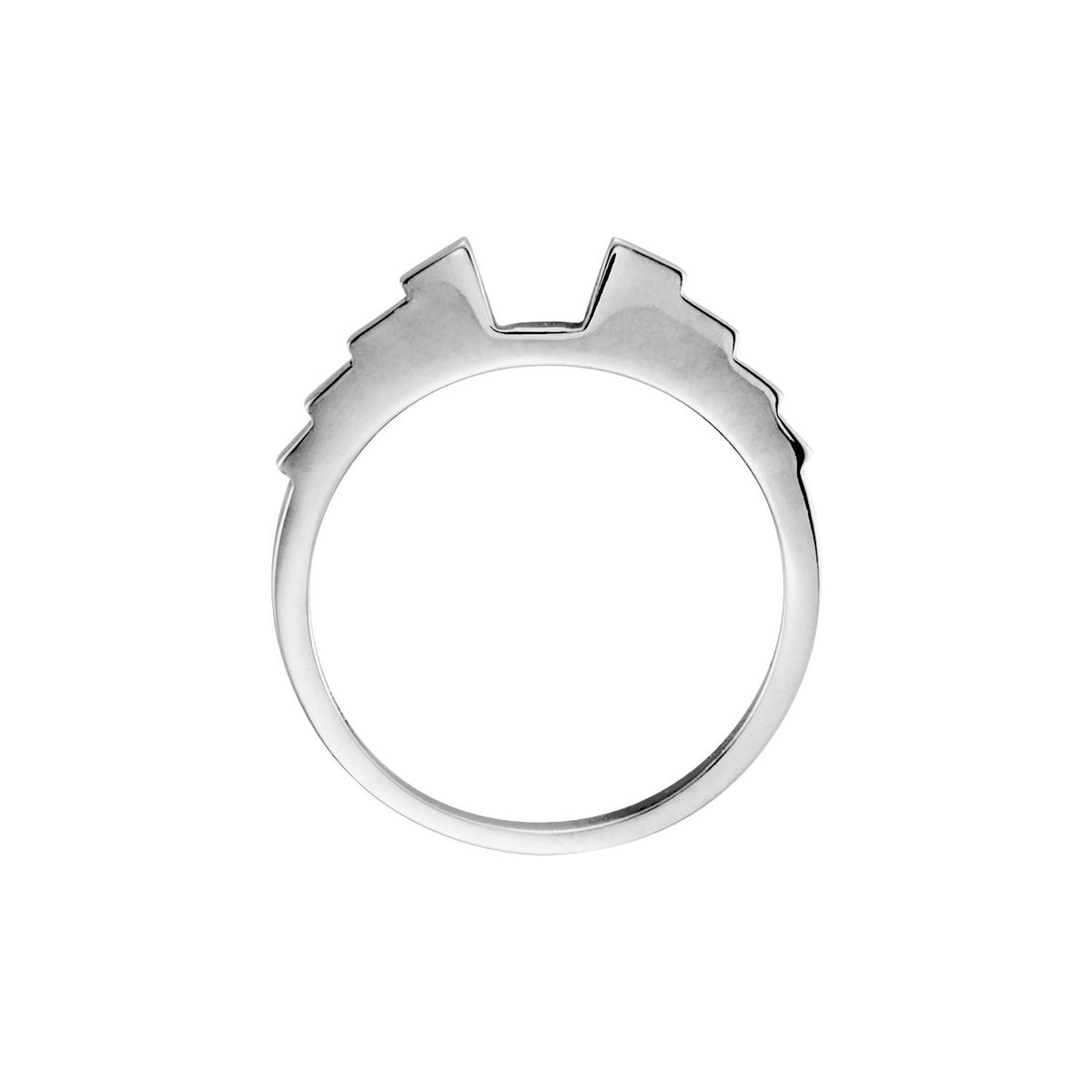Platinum Band for Square 5x5 mm Engagement Ring