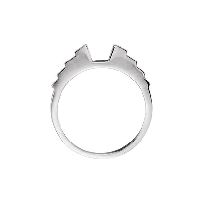 Platinum Band for Square 5x5 mm Engagement Ring