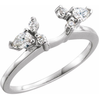 1/3 CTW Natural Diamond Wrap-Style Ring