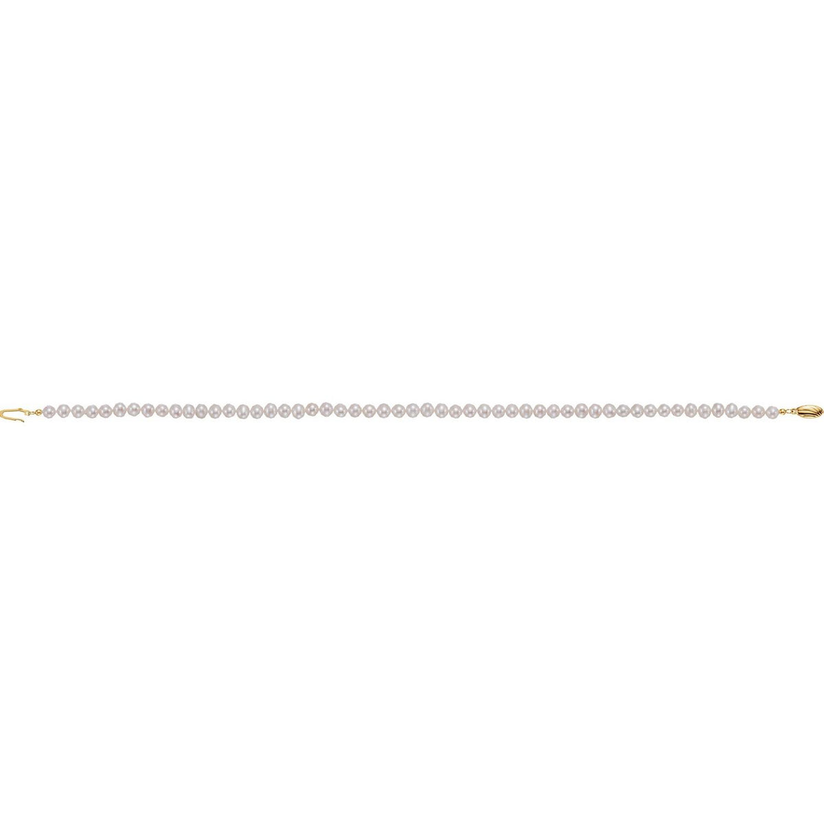 14K Yellow Gold Panache® Cultured White Freshwater Pearl 18" Necklace (61656)