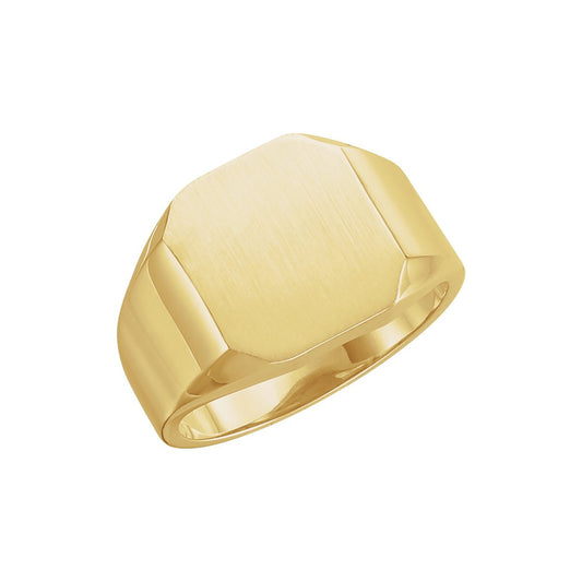 12x10 mm Octagon Signet Ring