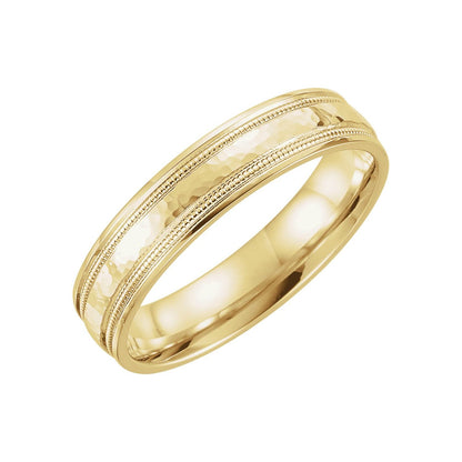 Milgrain Comfort-Fit Flat Band