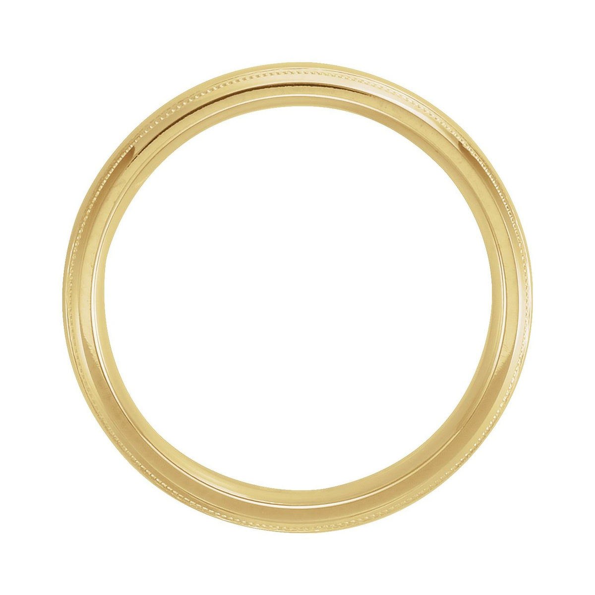 Milgrain Comfort-Fit Half Round Band