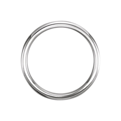 Milgrain Comfort-Fit Half Round Band, 2 mm