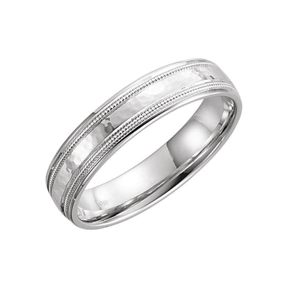 Milgrain Comfort-Fit Flat Band