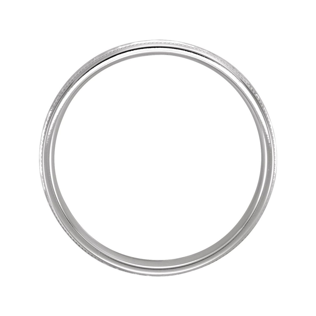 Milgrain Comfort-Fit Flat Band