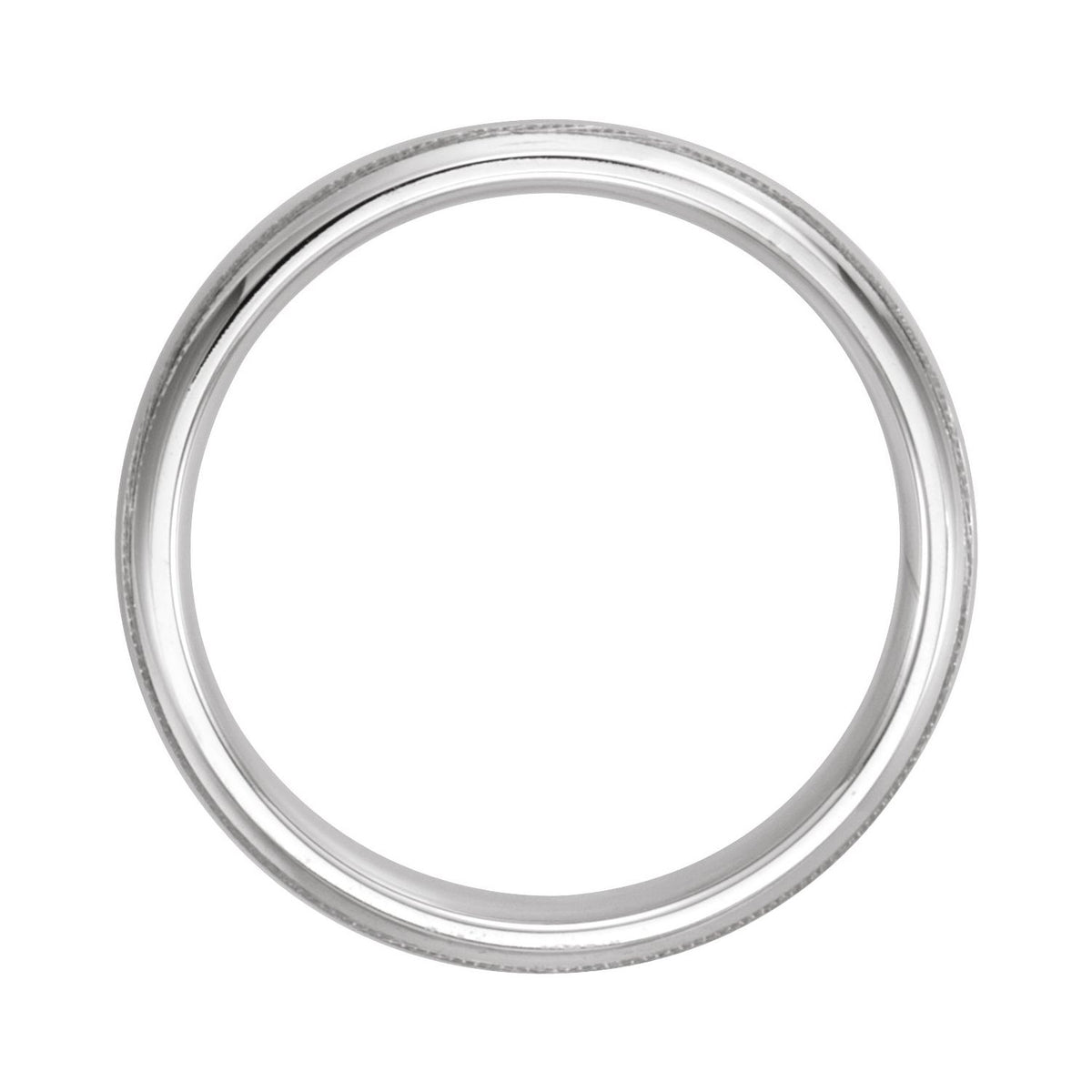 Milgrain Comfort-Fit Half Round Band